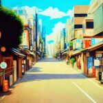 [AIアート] Street In Japan