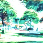 [AIアート] Sunny Day Park Sketch